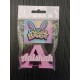 Personalized Alphabet Names free standing (pink with white text)