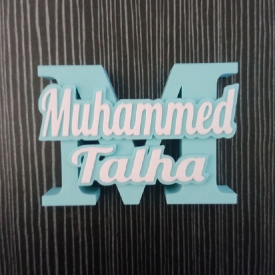 Personalized Alphabet Names free standing (pink with white text)