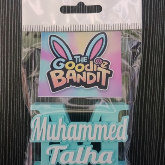 Personalized Alphabet Names free standing (pink with white text)